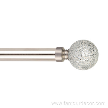 Mosaic ball finial Curtain Rod